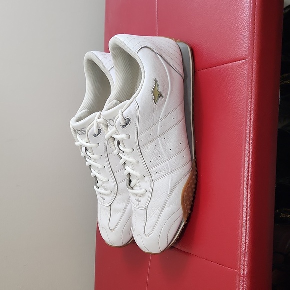 VINTAGE KangaROOS LEATHER RUNNERS - Picture 1 of 8